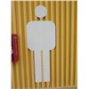Image 1 : Men's Washroom Silhouette Sign 73"L