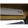 Image 3 : Section Sign D w/ Arrow, Rows 1-5 Red, 6-17 Yellow, 93"x12"