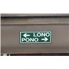 Image 1 : Lono & Pono Sign w/ Arrows 24"x10"