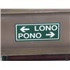 Image 2 : Lono & Pono Sign w/ Arrows 24"x10"