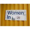 Image 2 : Qty 4 Women's Washroom Signs: In, Out, Women (w/ Handicap Logo) & Silhouette