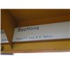 Image 3 : Section Sign, Rows 1-5 Red, 6-17 Yellow, 75"x12"
