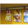 Image 2 : Qty 5 Concession  Signs: Nachos, Popcorn, Pepsi, Hot Dog, Aquafina 24"x36"