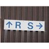 Image 3 : Qty 3 Section Signs: R, R w/ Arrow & R S w/ Arrows