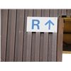 Image 4 : Qty 3 Section Signs: R, R w/ Arrow & R S w/ Arrows