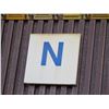 Image 2 : Qty 3 Section Signs: N, N w/ Arrow & M N w/ Arrows