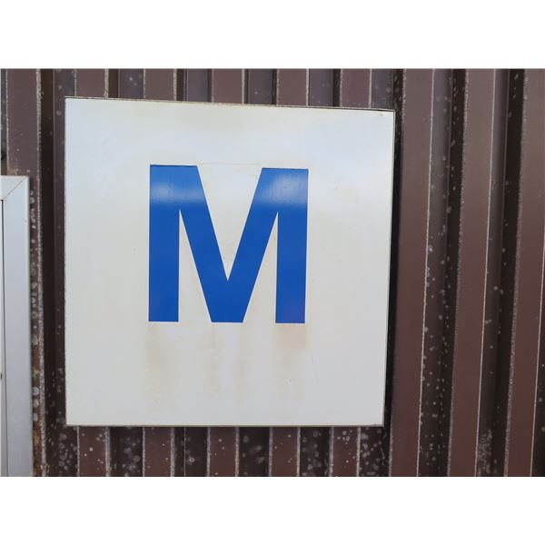 Section Sign M 24"x24"