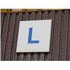 Image 2 : Qty 3 Section Signs: L, L w/ Arrow & L M w/ Arrows