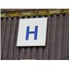 Image 2 : Qty 3 Section Signs: H, H J & G H w/ Arrows