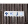 Image 3 : Qty 3 Section Signs: H, H J & G H w/ Arrows