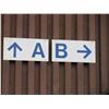 Image 3 : Qty 4 Section Signs: A, & A, A, B w/ Arrow
