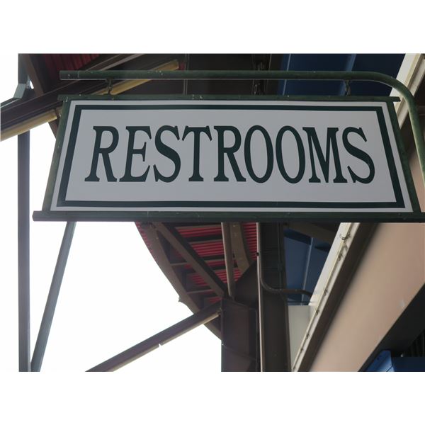 Restrooms Sign 36"x22"