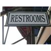 Image 1 : Restrooms Sign 36"x22"