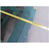 Image 10 : Wooden Green Picnic Table w/ 3 Attached Benches 84"x66"x30"H