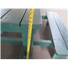 Image 11 : Wooden Green Picnic Table w/ 3 Attached Benches 84"x66"x30"H