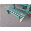 Image 2 : Wooden Green Picnic Table w/ 3 Attached Benches 84"x66"x30"H