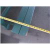 Image 7 : Wooden Green Picnic Table w/ 3 Attached Benches 84"x66"x30"H