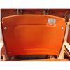 Image 1 : Aloha Stadium Seat Back, Orange, Section R, Row 1, Seat 10