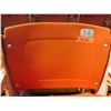 Image 1 : Aloha Stadium Seat Back, Orange, Section R, Row 1, Seat 14