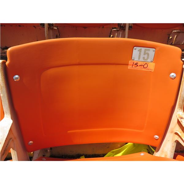 Aloha Stadium Seat Back, Orange, Section R, Row 1, Seat 15