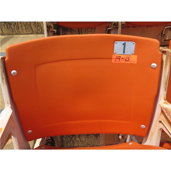 Aloha Stadium Seat Back, Orange, Section R, Row 2, Seat 1