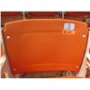 Image 1 : Aloha Stadium Seat Back, Orange, Section R, Row 2, Seat 3