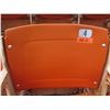 Image 1 : Aloha Stadium Seat Back, Orange, Section R, Row 2, Seat 4