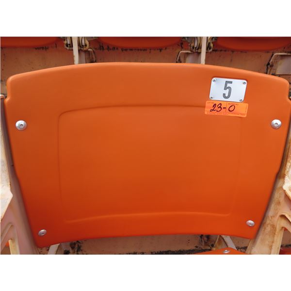 Aloha Stadium Seat Back, Orange, Section R, Row 2, Seat 5