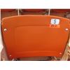 Image 1 : Aloha Stadium Seat Back, Orange, Section R, Row 2, Seat 5