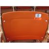 Image 1 : Aloha Stadium Seat Back, Orange, Section R, Row 2, Seat 6