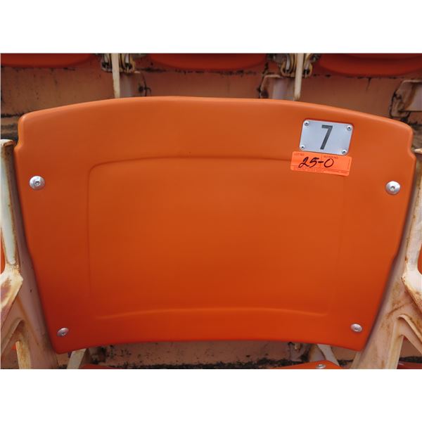 Aloha Stadium Seat Back, Orange, Section R, Row 2, Seat 7