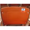 Image 1 : Aloha Stadium Seat Back, Orange, Section R, Row 2, Seat 9