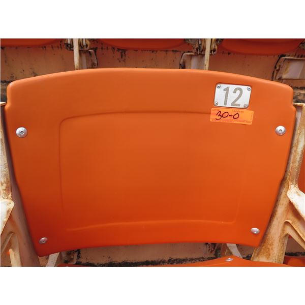 Aloha Stadium Seat Back, Orange, Section R, Row 2, Seat 12