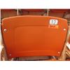 Image 1 : Aloha Stadium Seat Back, Orange, Section R, Row 2, Seat 12