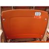 Image 1 : Aloha Stadium Seat Back, Orange, Section R, Row 2, Seat 13