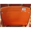 Image 1 : Aloha Stadium Seat Back, Orange, Section R, Row 2, Seat 15