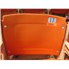Image 1 : Aloha Stadium Seat Back, Orange, Section R, Row 2, Seat 17