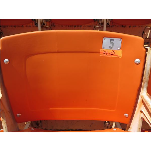 Aloha Stadium Seat Back, Orange, Section R, Row 3, Seat 5
