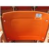 Image 1 : Aloha Stadium Seat Back, Orange, Section R, Row 3, Seat 7