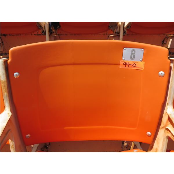 Aloha Stadium Seat Back, Orange, Section R, Row 3, Seat 8