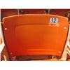 Image 1 : Aloha Stadium Seat Back, Orange, Section R, Row 3, Seat 12