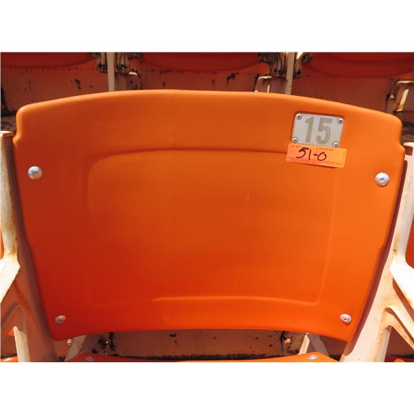Aloha Stadium Seat Back, Orange, Section R, Row 3, Seat 15