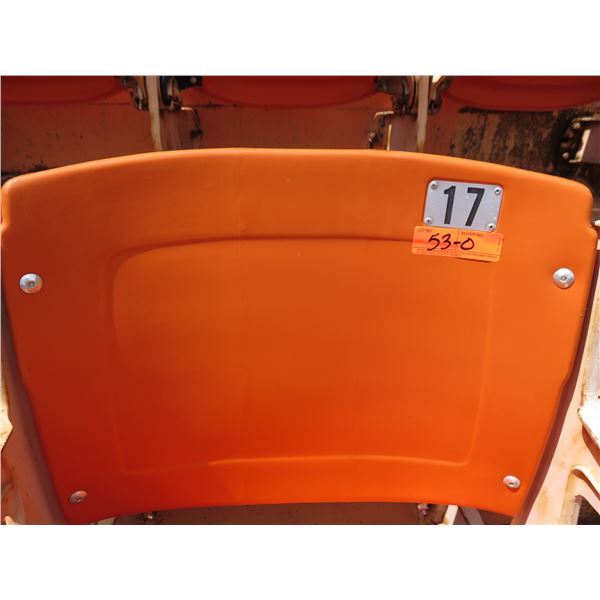 Aloha Stadium Seat Back, Orange, Section R, Row 3, Seat 17