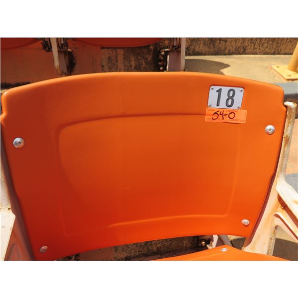 Aloha Stadium Seat Back, Orange, Section R, Row 3, Seat 18