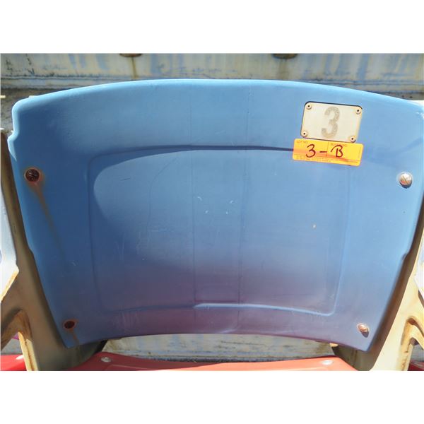 Aloha Stadium Seat Back, Blue, Section R, Row 33, Seat 3