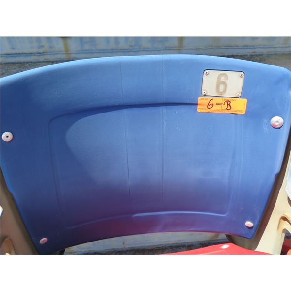 Aloha Stadium Seat Back, Blue, Section R, Row 33, Seat 6