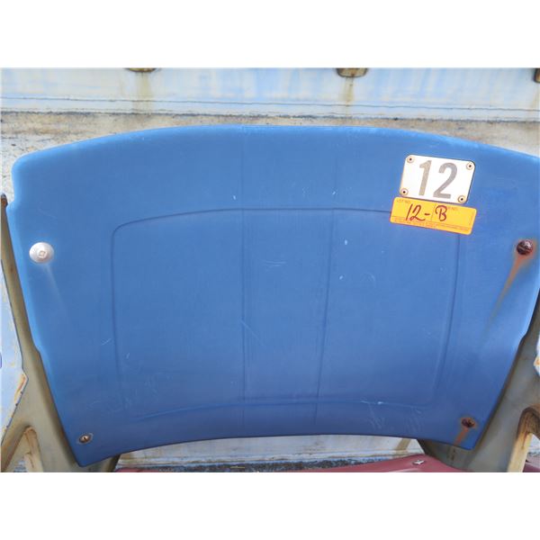 Aloha Stadium Seat Back, Blue, Section R, Row 33, Seat 12