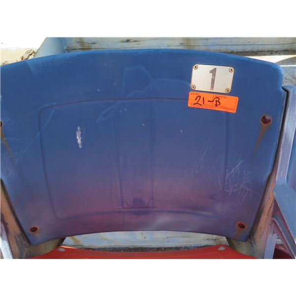 Aloha Stadium Seat Back, Blue, Section R, Row 34, Seat 1