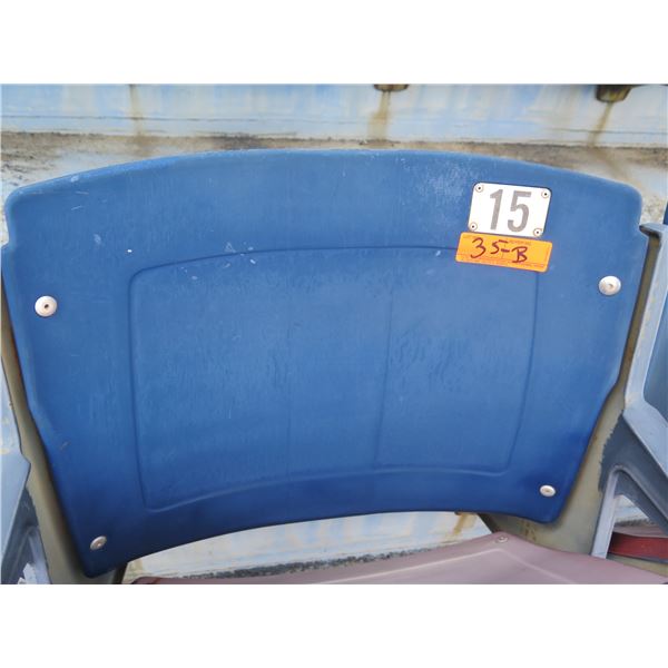 Aloha Stadium Seat Back, Blue, Section R, Row 34, Seat 15