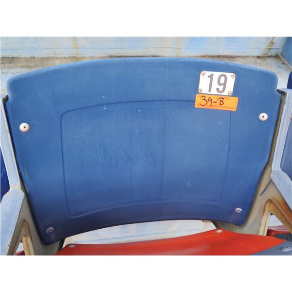 Aloha Stadium Seat Back, Blue, Section R, Row 34, Seat 19